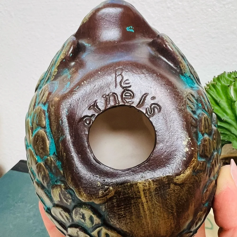 Vintage Mid Century Modern Arnels Gold Quail Partridge Ceramic Figurine Set - Picture 9 of 15